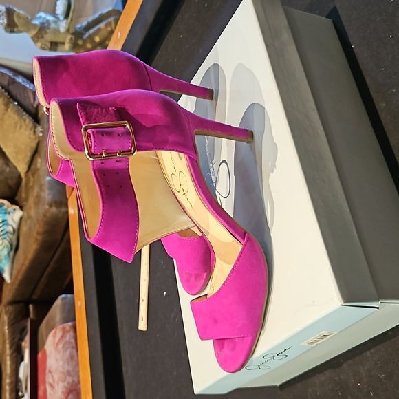 Jessica Simpson Marion Twilight magenta suede leather - Picture 7 of 10